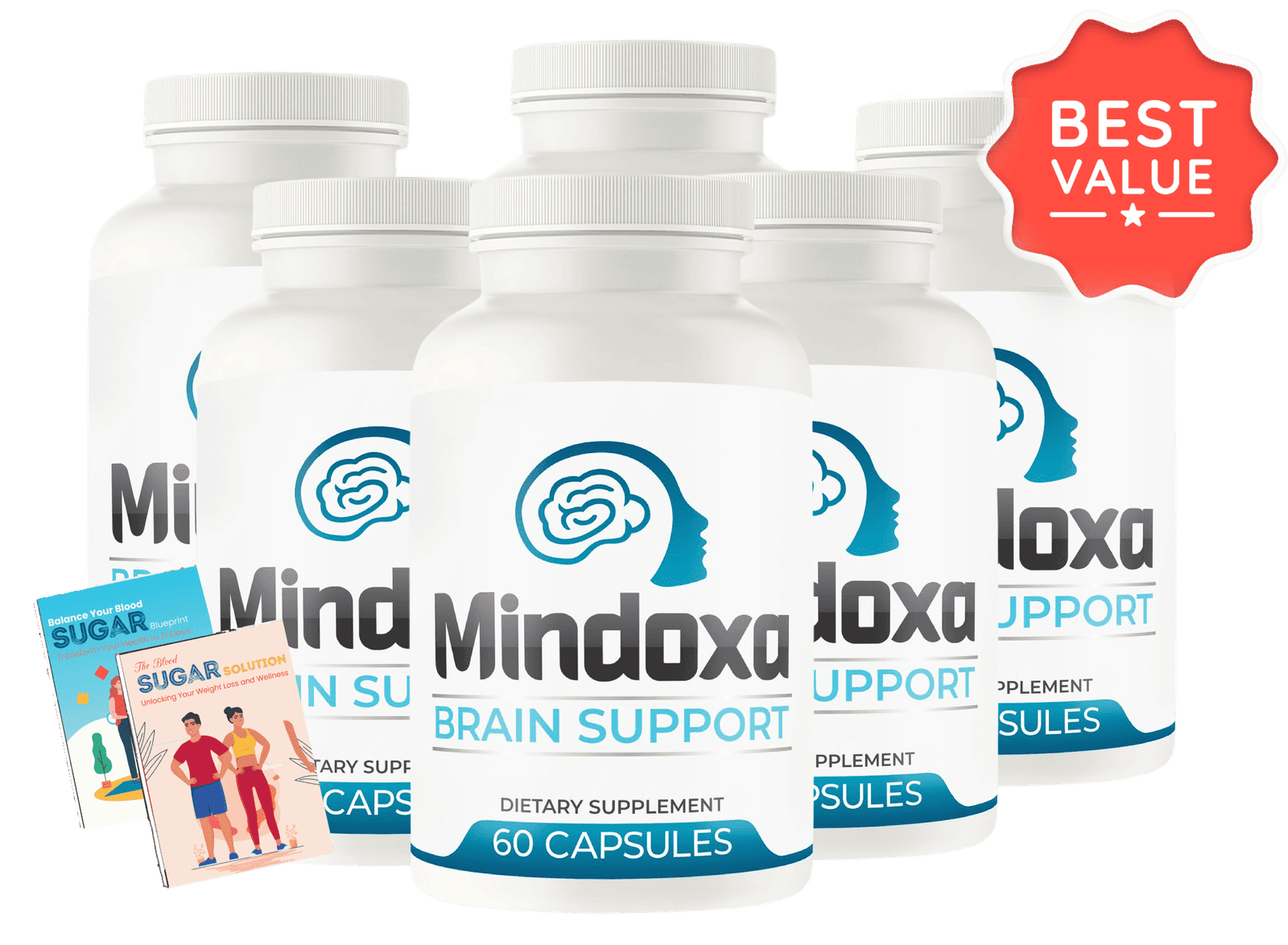 Mindoxa 6 bottle best value package with two free bonuses